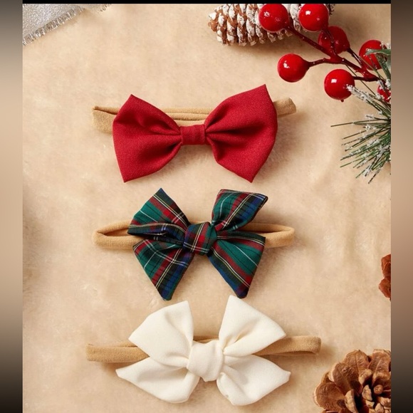 Set of Christmas bow headbands - Picture 1 of 4